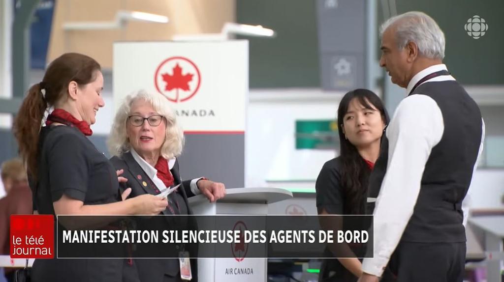 Capture vidéo YouTube - Radio-Canada Info, grève, agents de bord d'Air Canada