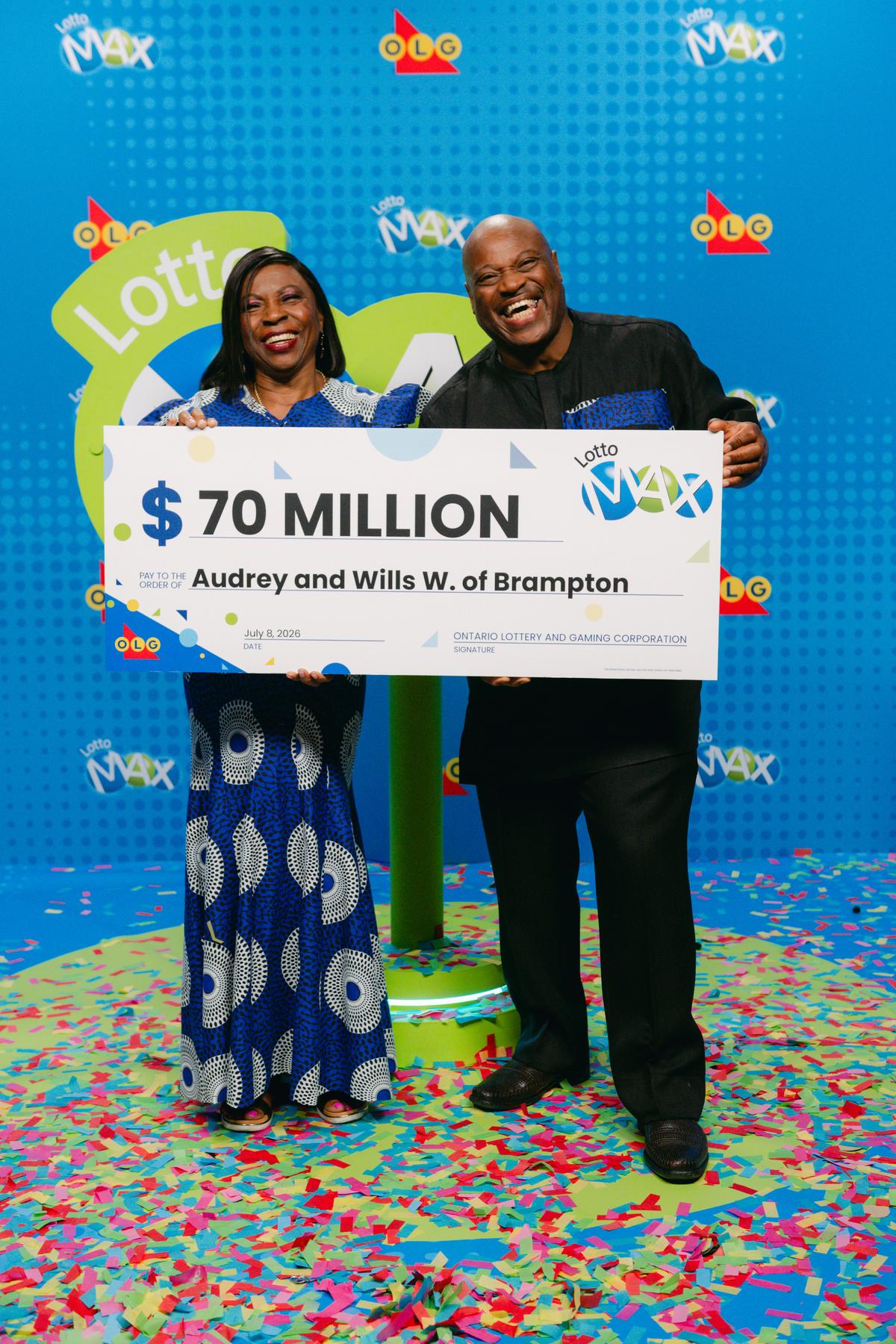 Audrey et Wills W, gagnants de 70M au Lotto Max