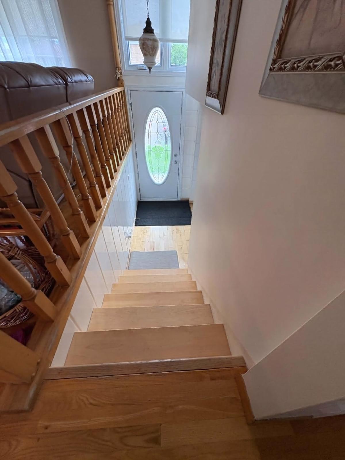L'escalier menant aux espaces secondaires