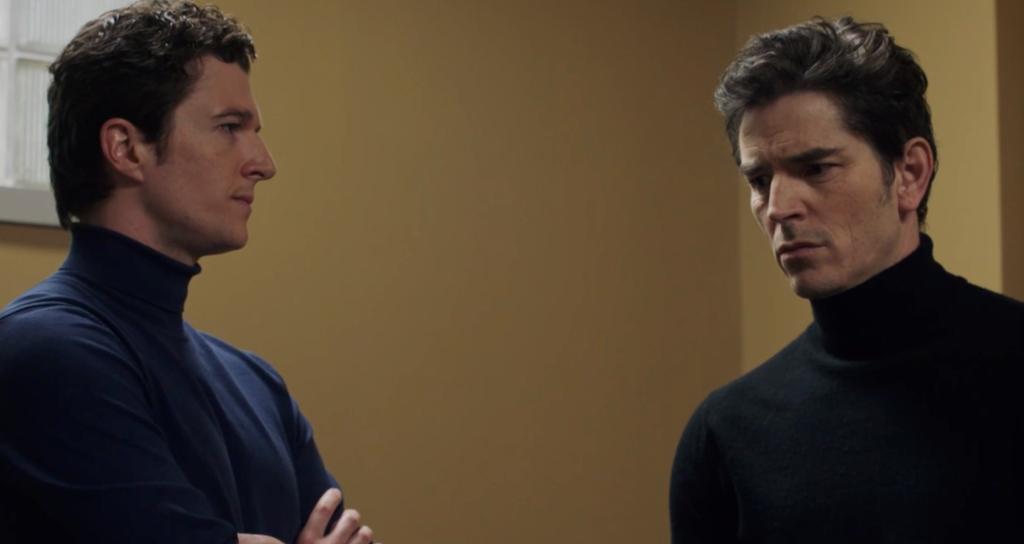 Thomas Vallières dans son rôle d'Alec Diaz et Sébastien Delorme dans son rôle de Léo MacDonald dans Indéfendable