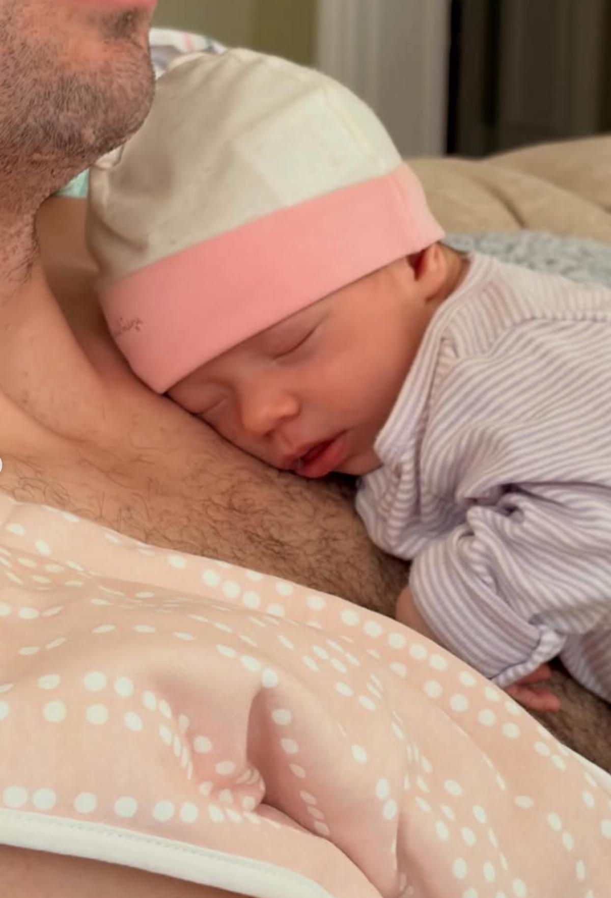 Frédérique Guay et son bébé Samuelle