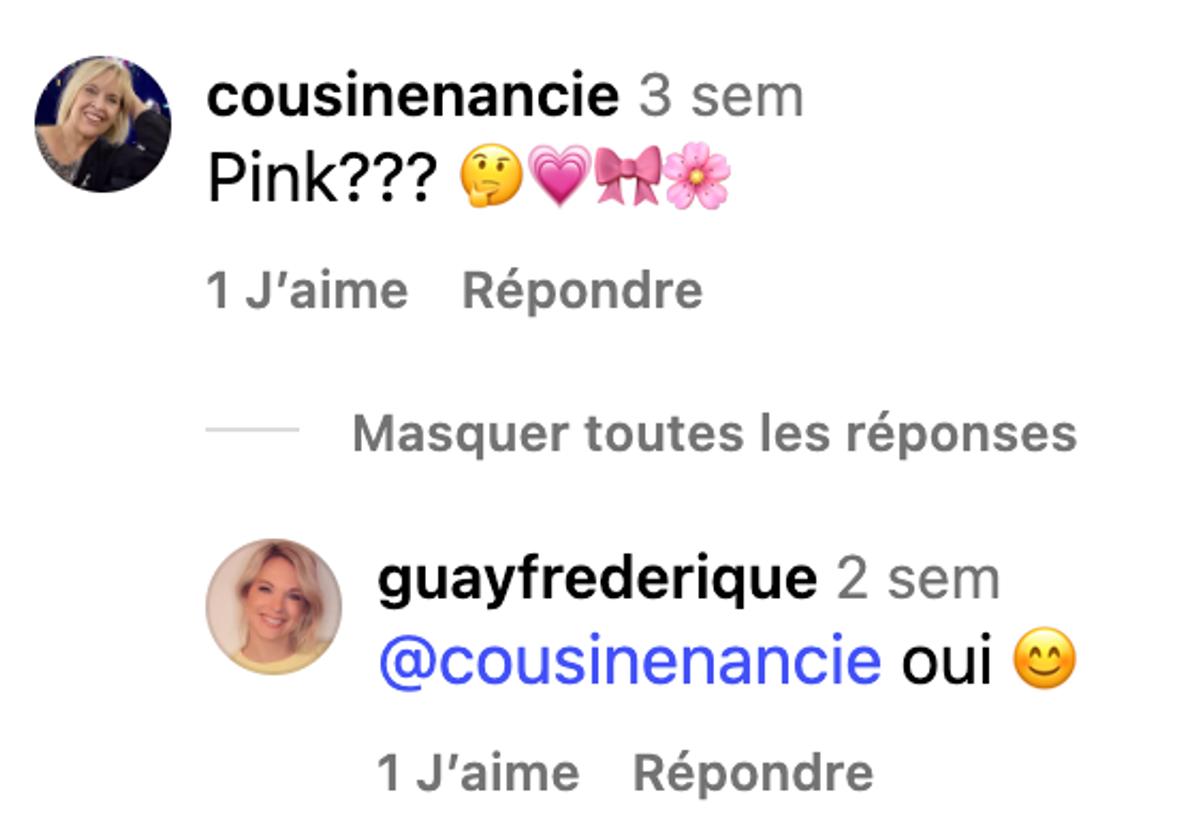 Frédérique Guay de TVA Sports dévoile le sexe de son bébé