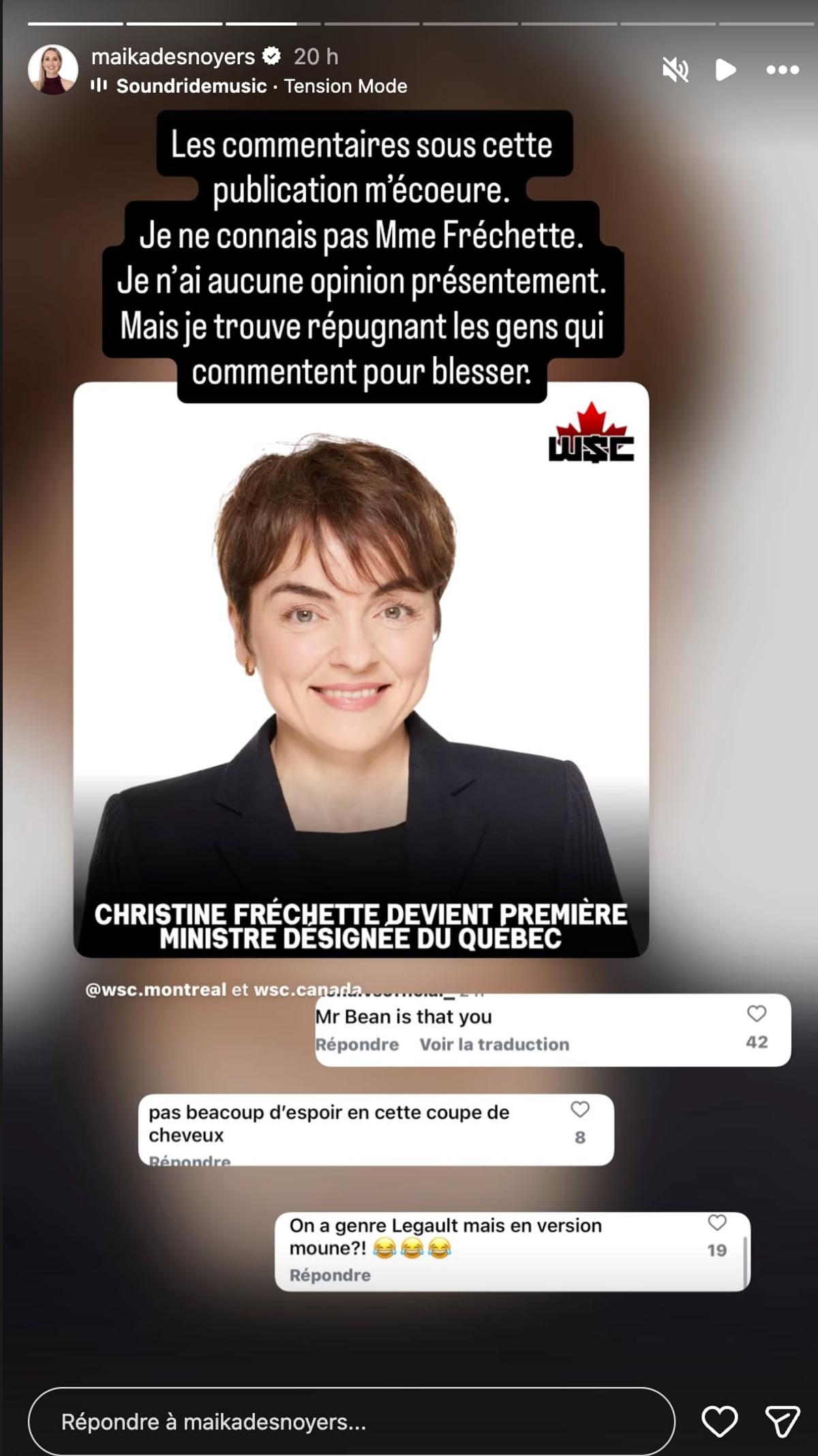 Instagram de Maika Desnoyers