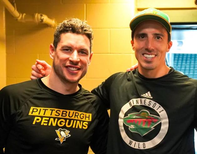 Sidney Crosby and Marc-Andre Fleury