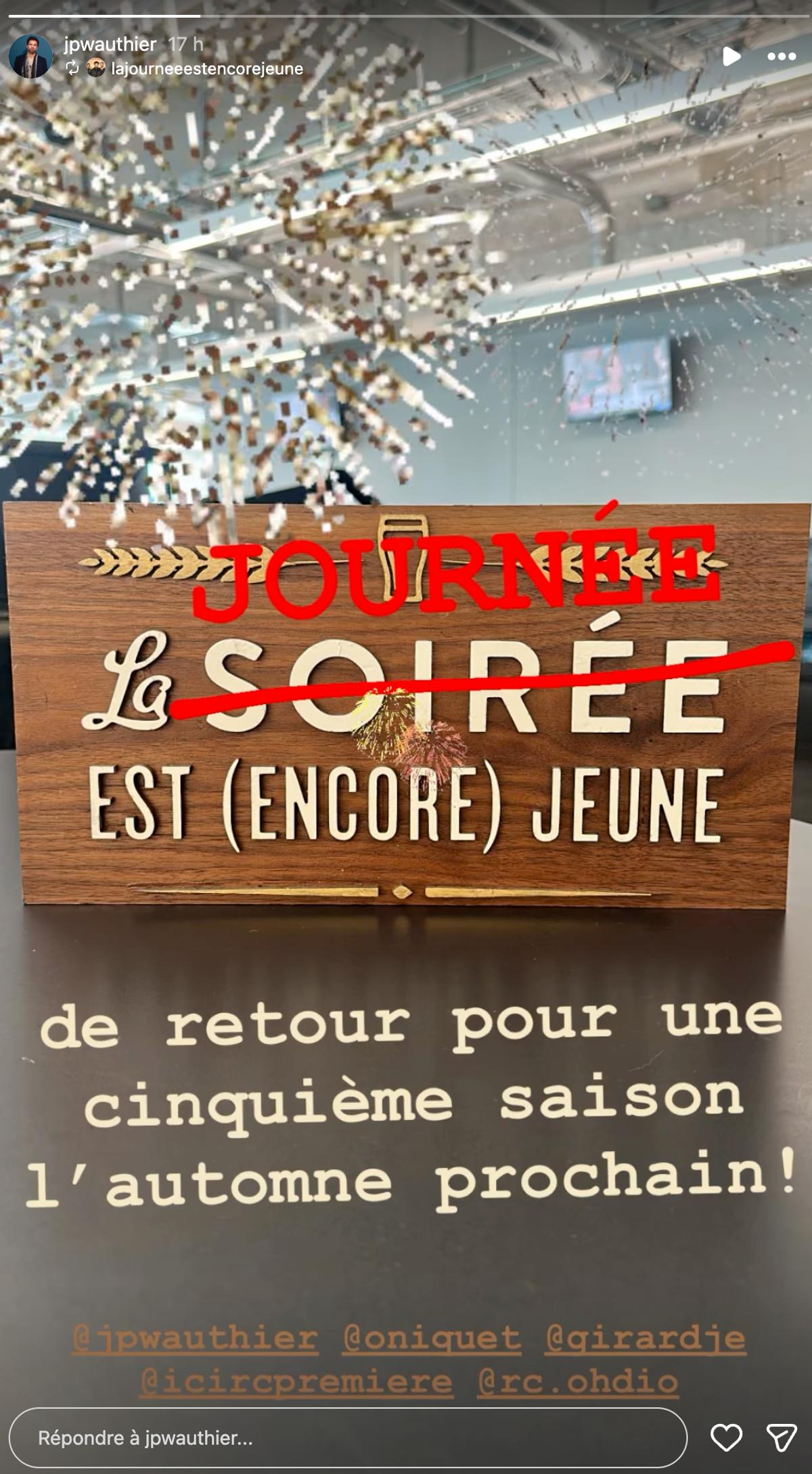 La journée est encore jeune revient pour une 5e saison