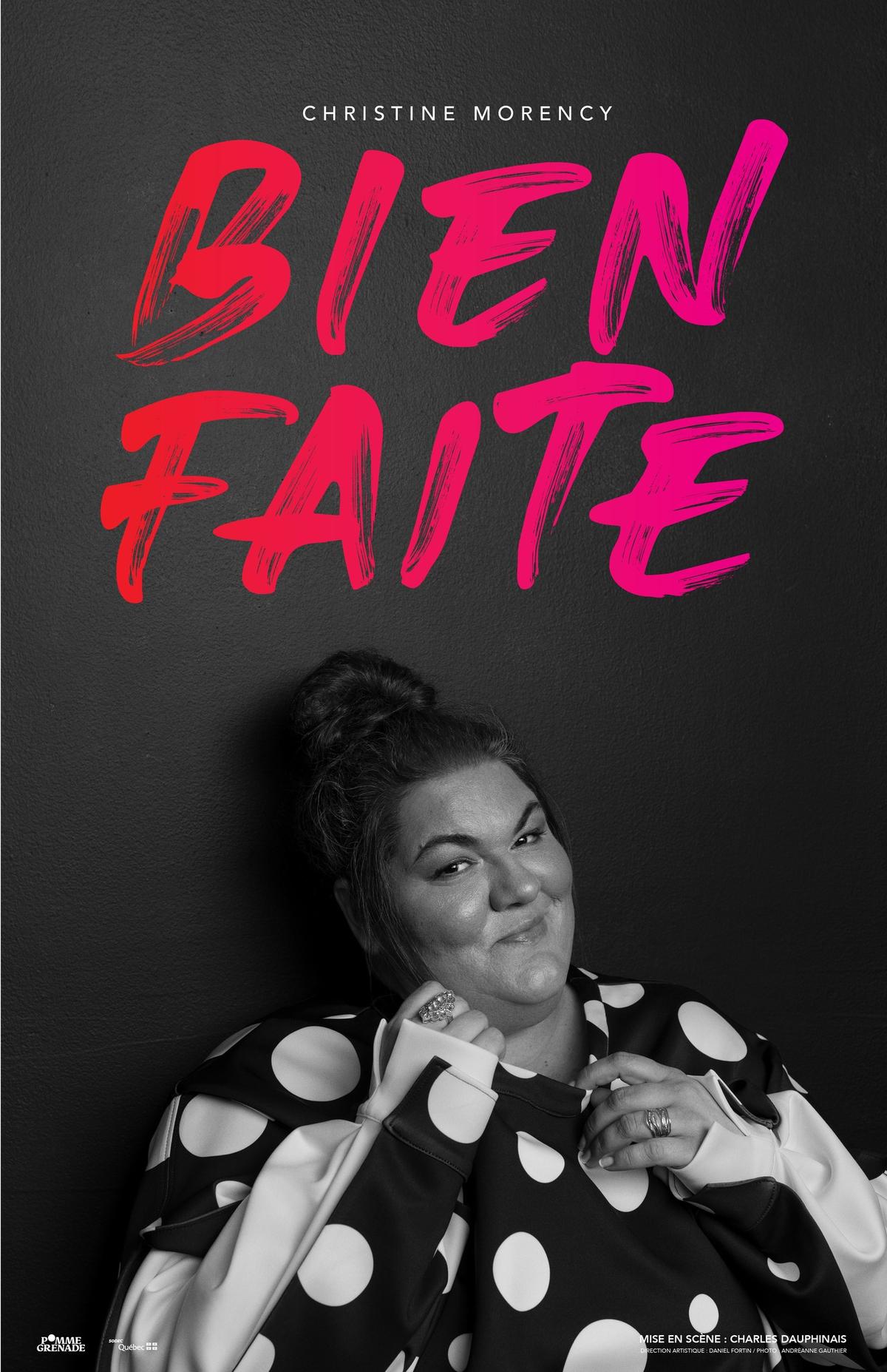 Affiche du nouveau spectacle de Christine Morency