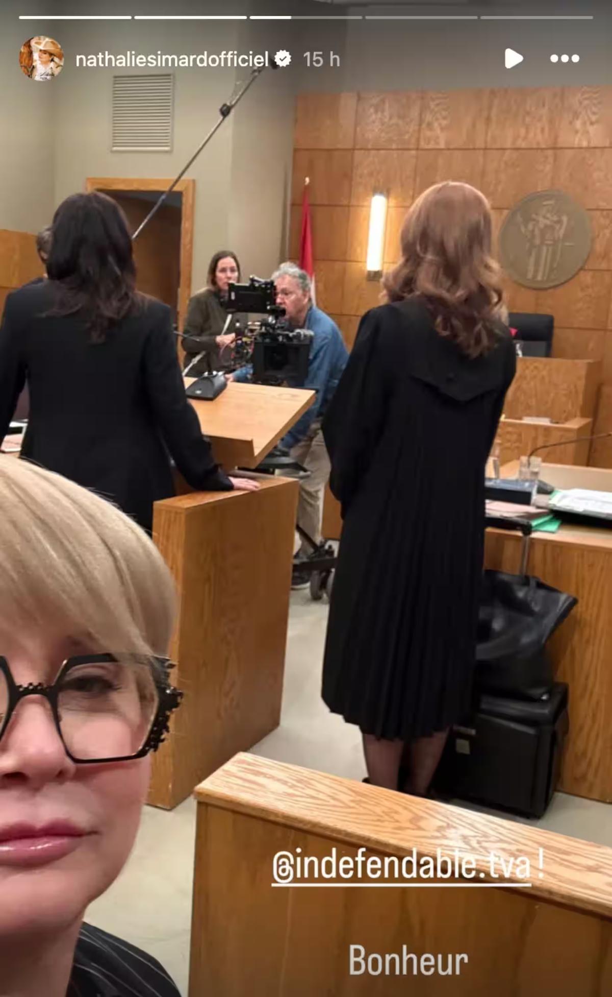 Nathalie Simard sur le plateau d'Indéfendable