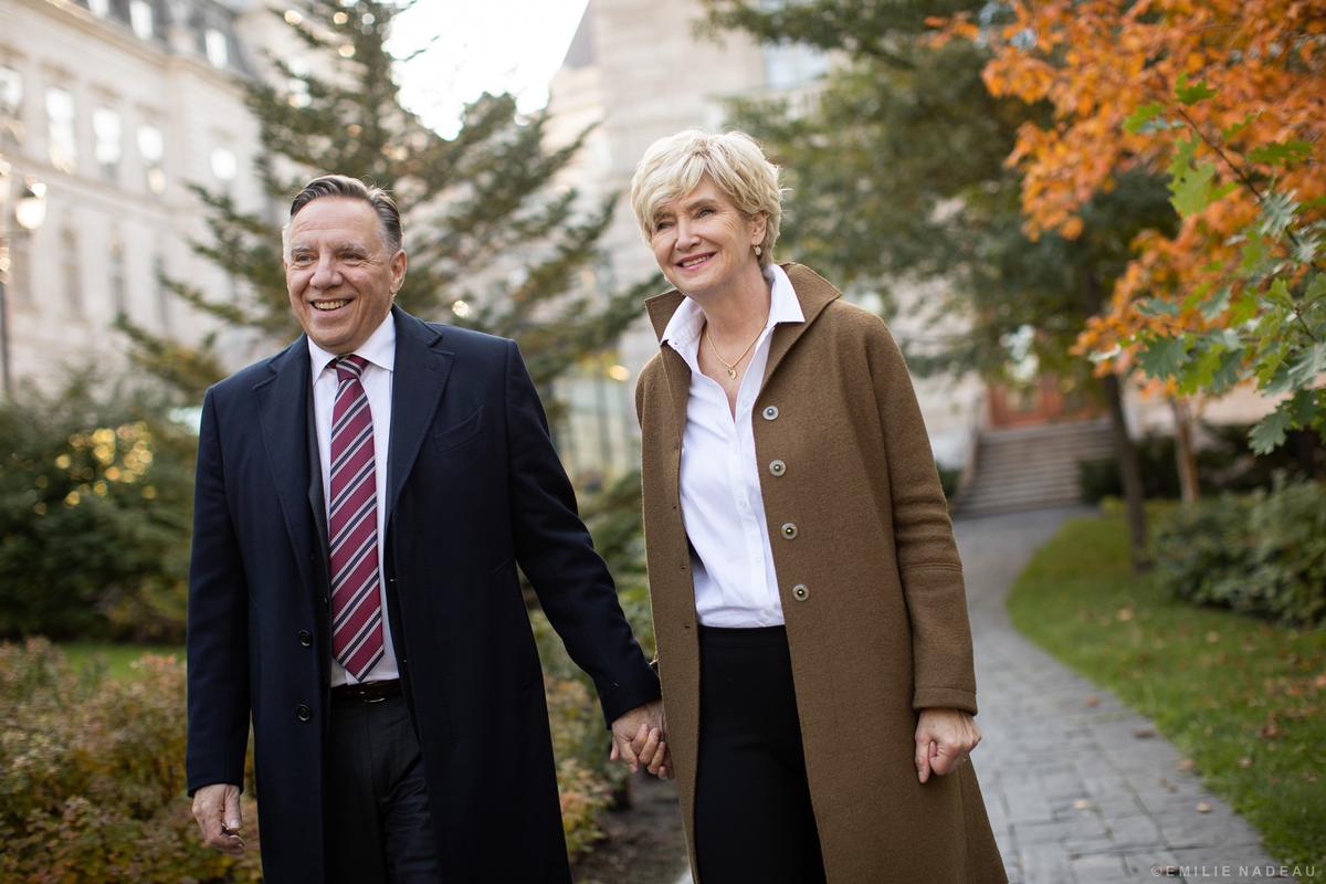 François Legault et Isabelle Brais