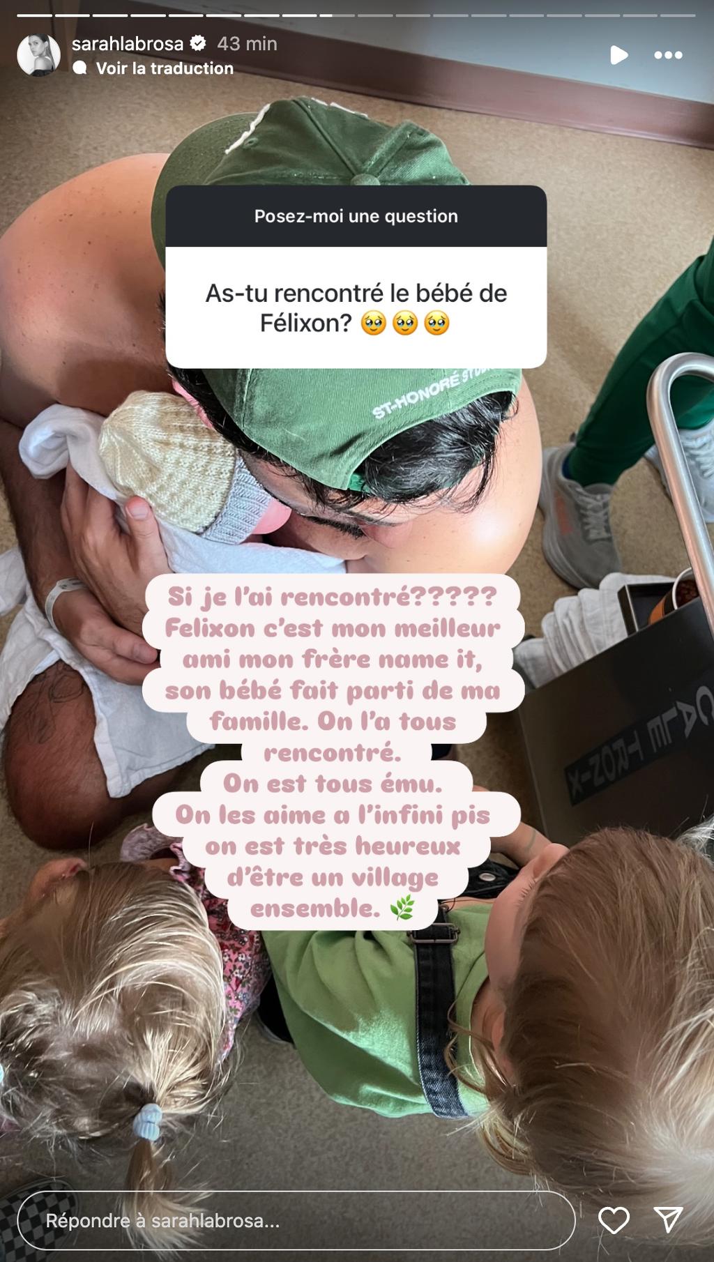 Félix-Antoine Tremblay et son bébé