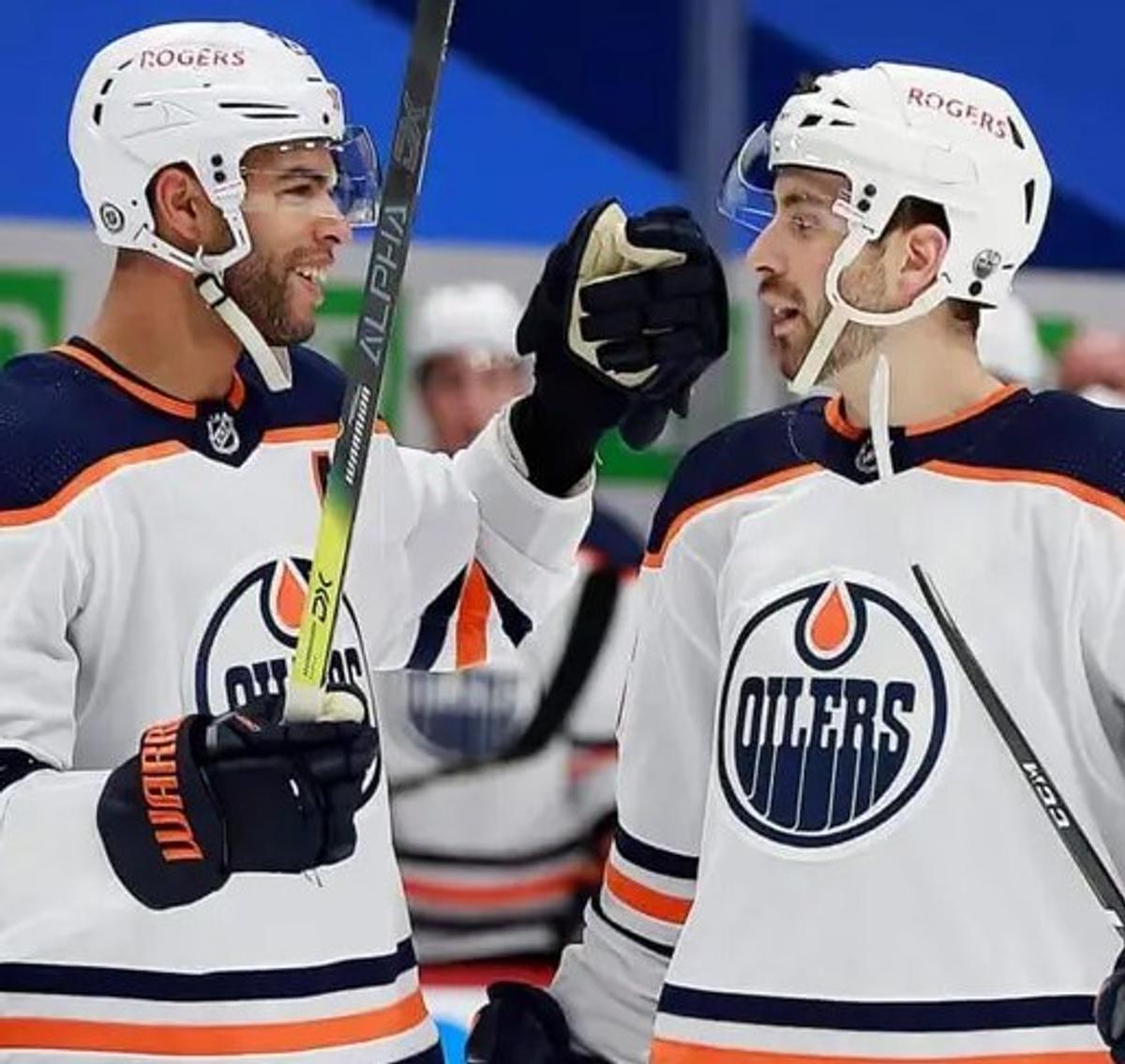 Darnell Nurse and Evan Bouchard