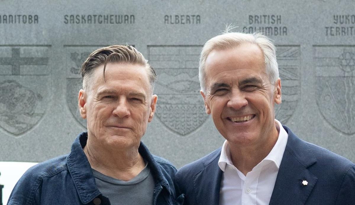 Bryan Adams et Mark Carney