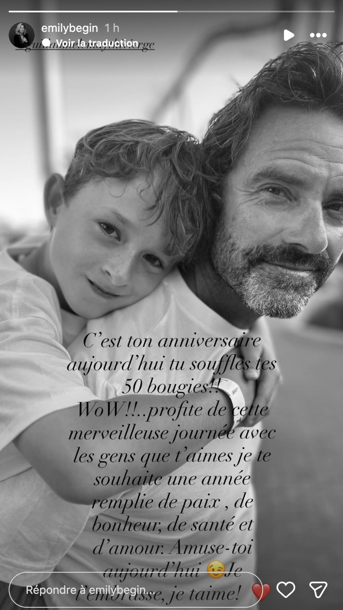 Émily Bégin souligne le 50e anniversaire de Guillaume Lemay-Thivierge