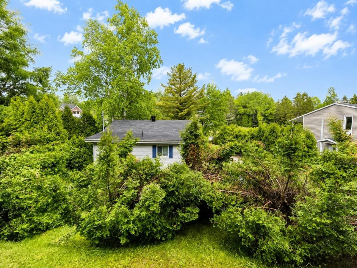 Vue d'ensemble du chalet et de son environnement naturel