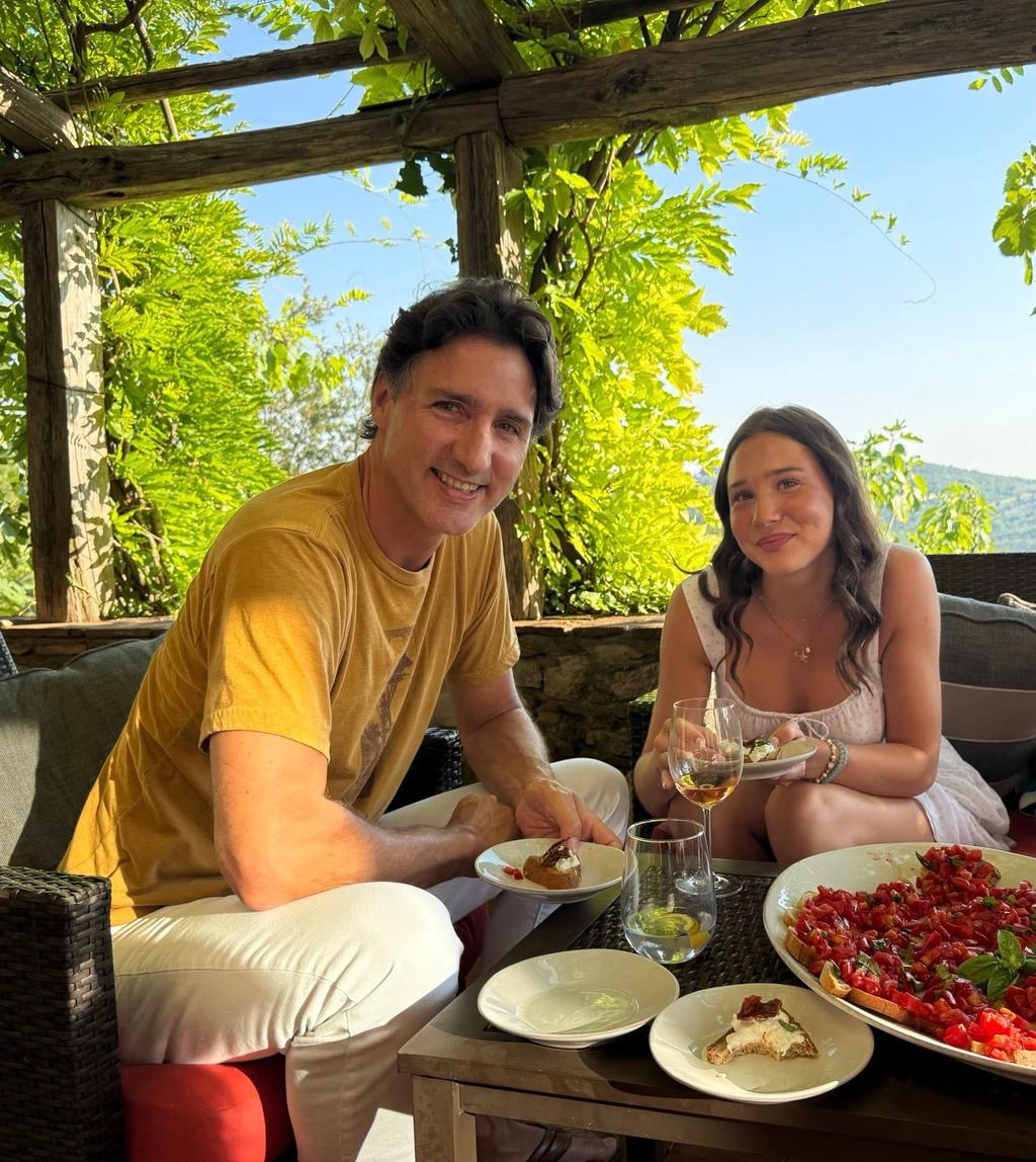 Justin Trudeau et sa fille