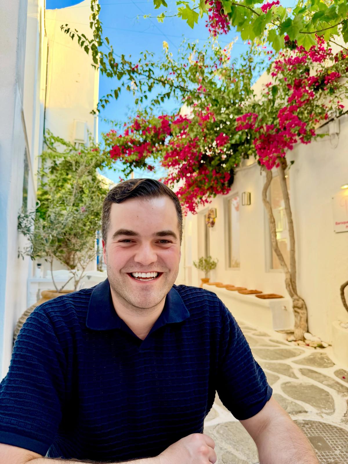 Simon Philibert en voyage en Grèce