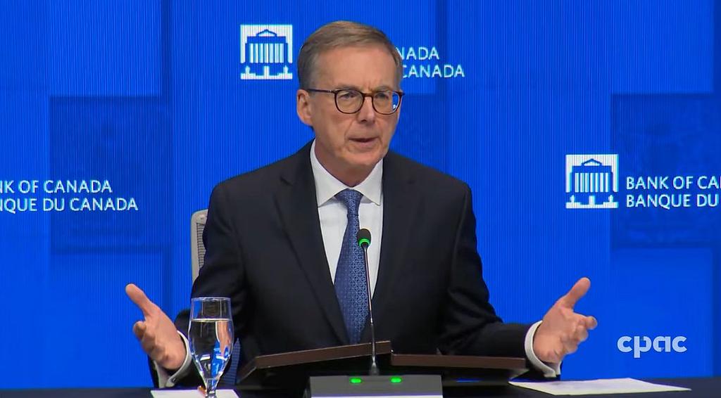 Capture vidéo YouTube - cpac, Tiff Macklem, gouverneur de la Banque du Canada