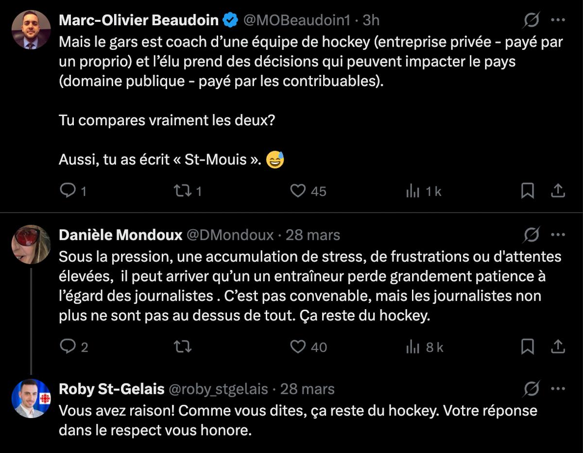 Commentaires X