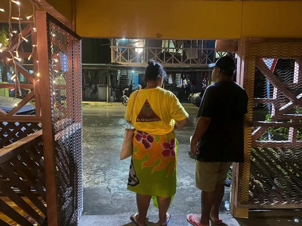 Thor Pedersen lors de son voyage à Tuvalu