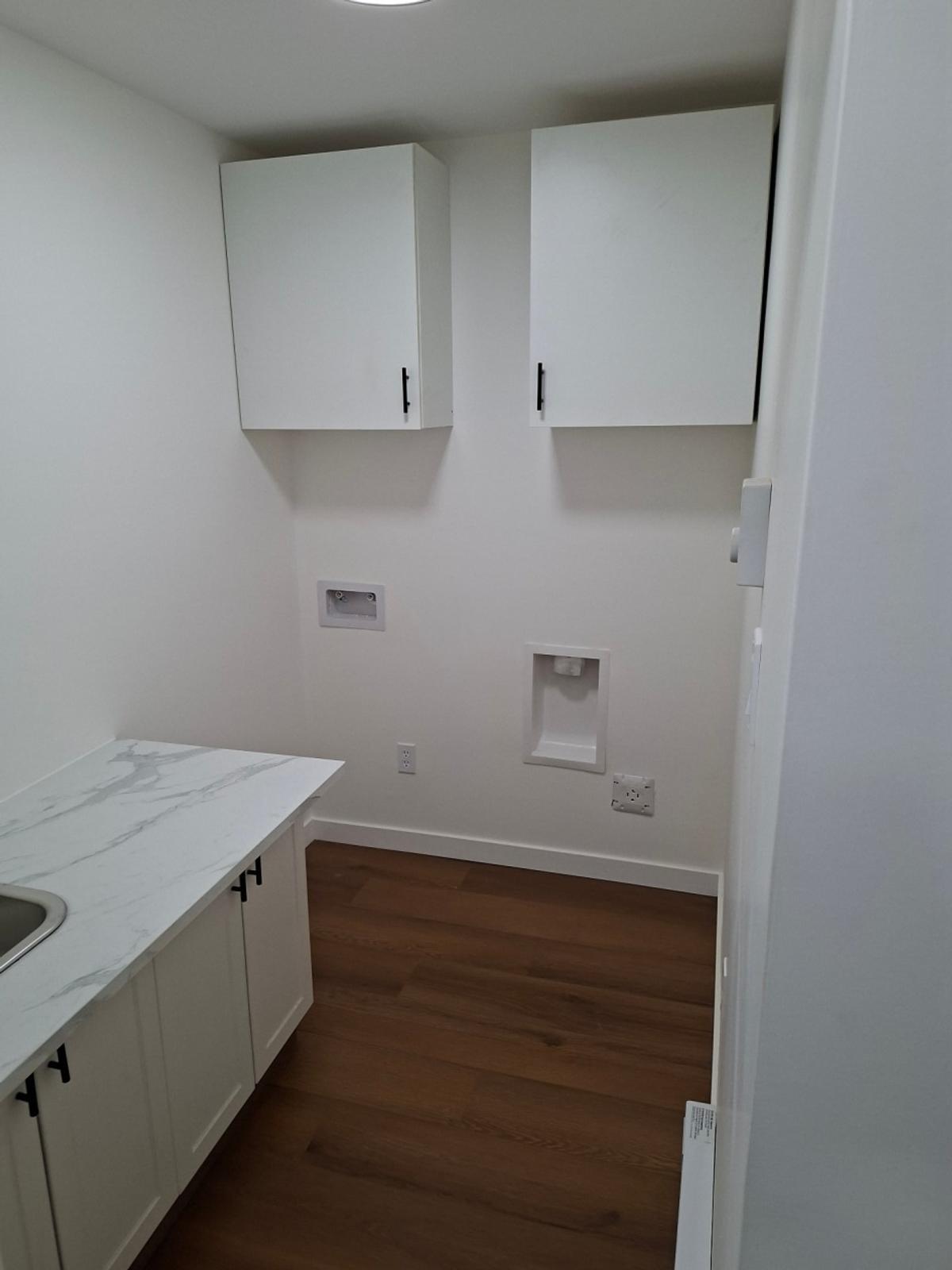 Salle de lavage au sous-sol
