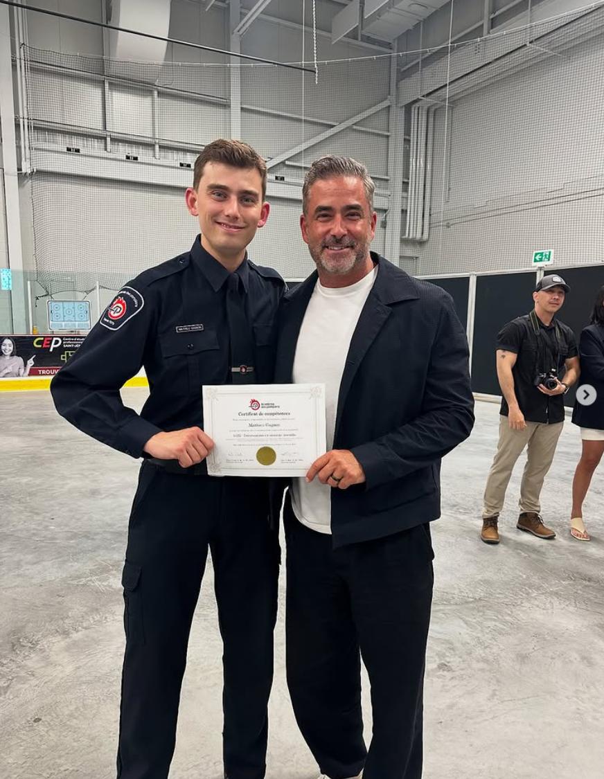 Benoit Gagnon et son fils