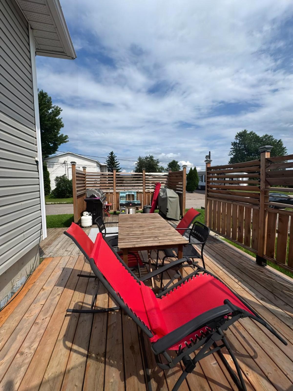La terrasse arrière