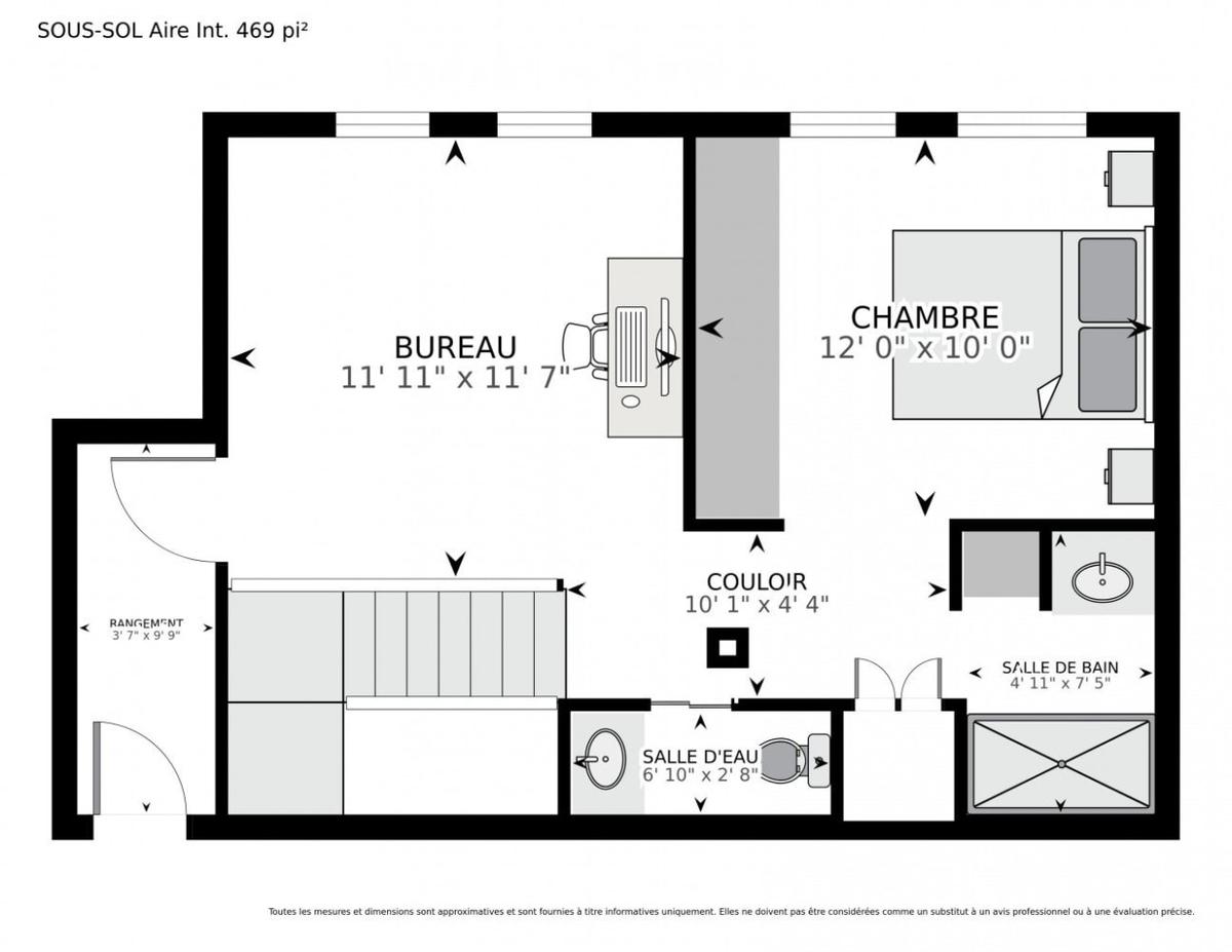 Plan du niveau inférieur