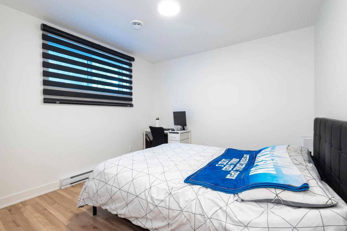 Chambre aménagée au sous-sol
