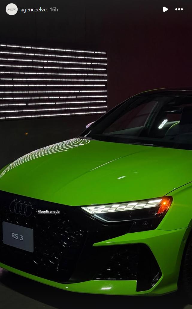 Voiture Audi verte