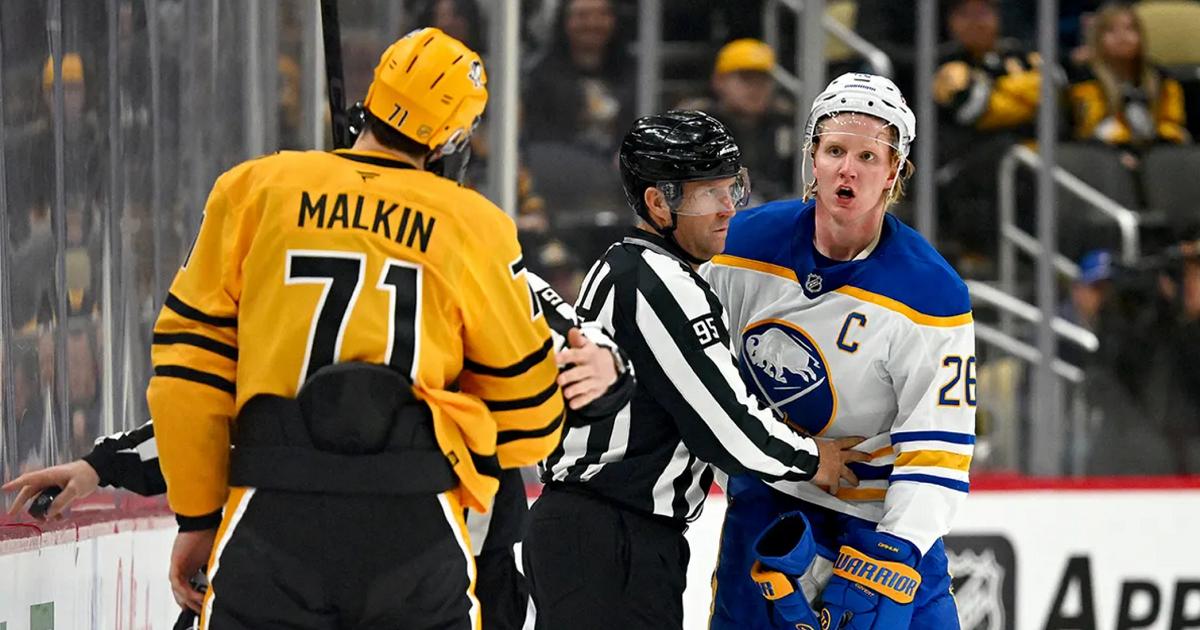 Evgeni Malkin-Rasmus Dahlin-Joe Sargent-NHLI-Getty