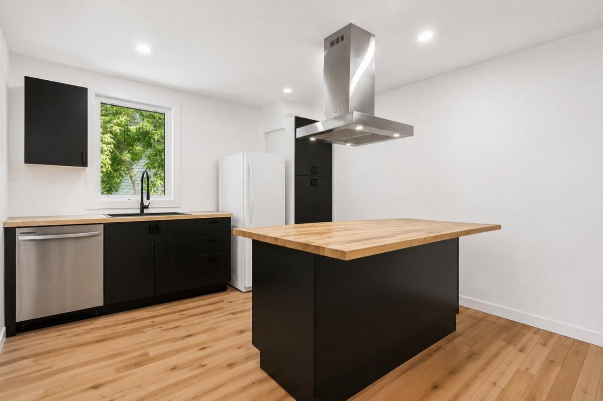 Vue de la cuisine modernisée