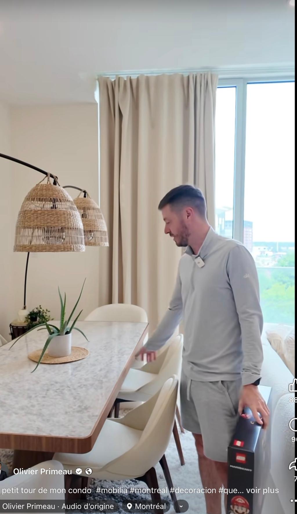  Olivier Primeau,appartement, capture écran