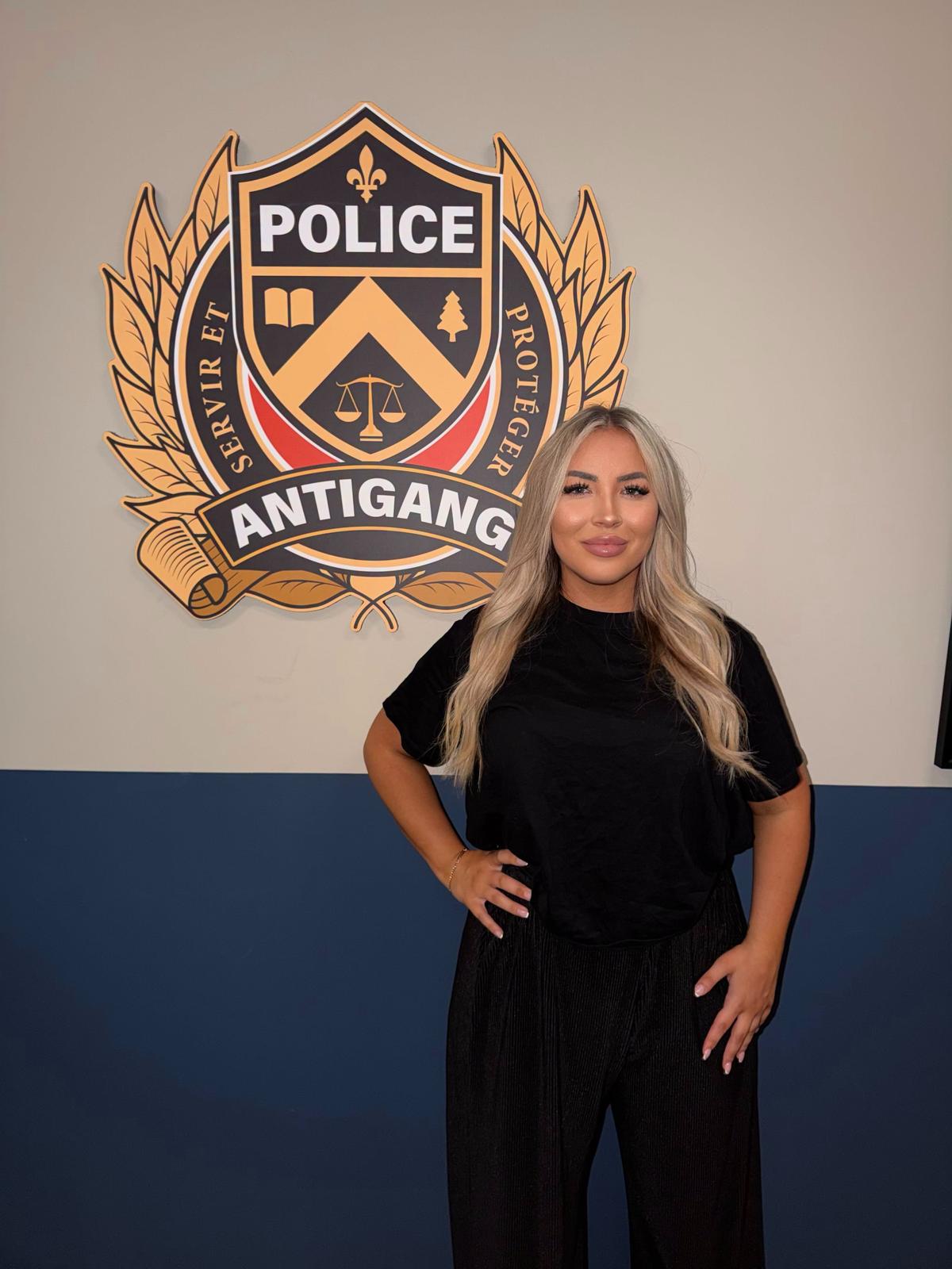 Audrey Sirois sur le plateau d'Antigang