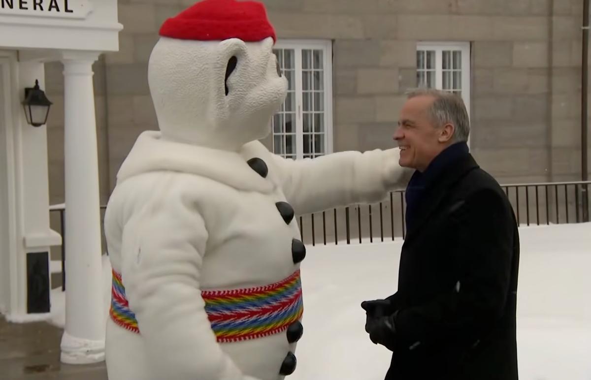 Mark Carney et Bonhomme Carnaval