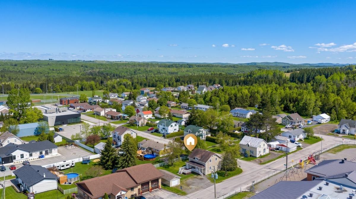 Panorama aérien du voisinage