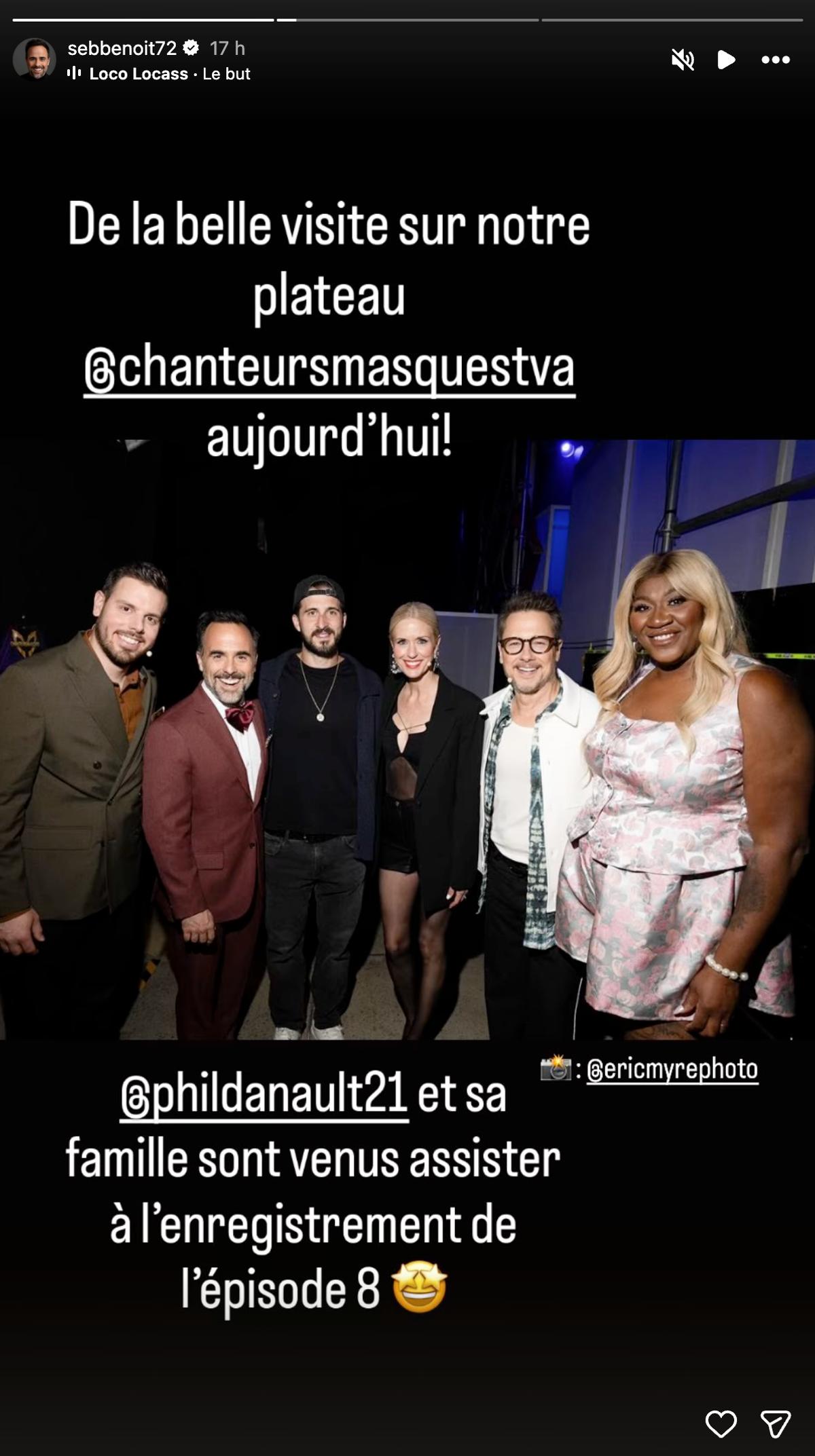 Philip Danault visite le plateau de Chanteurs Masqués