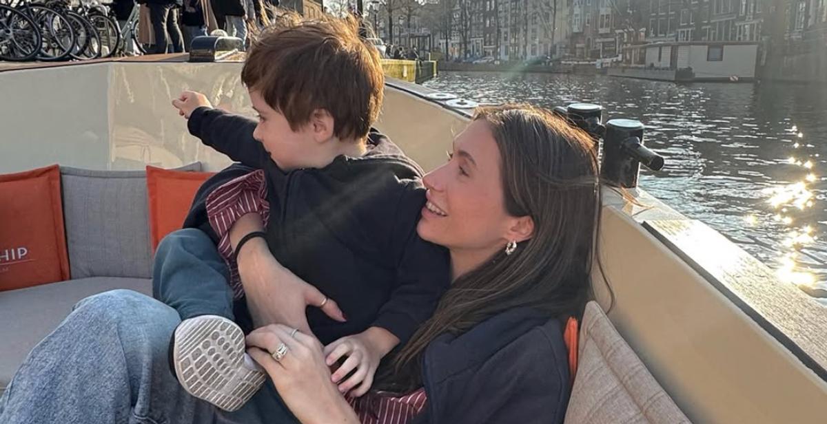 Lysandre Nadeau et son fils Blaise