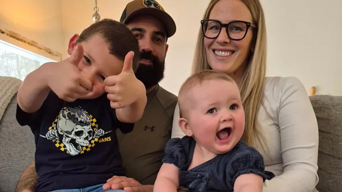 Frédérique Tremblay et sa famille 