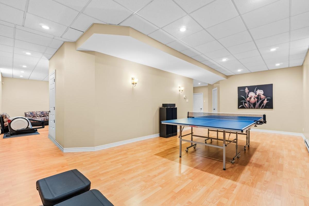 Salle de jeux au sous-sol