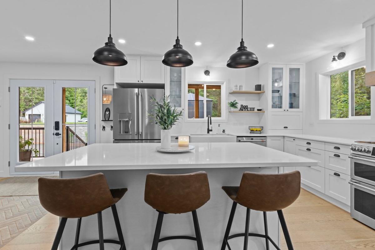 Détail de la cuisine et de ses aménagements