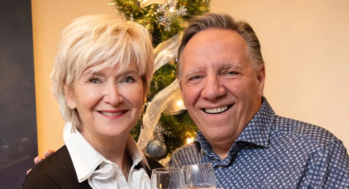 François Legault et sa conjointe Isabelle Brais