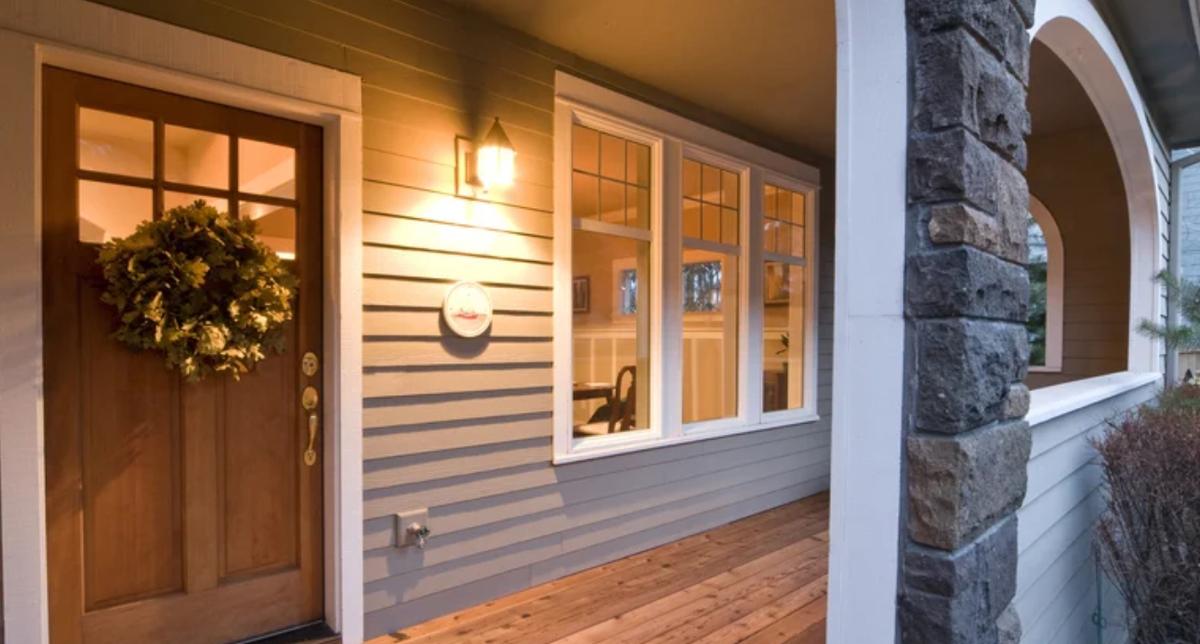Maison avec lumières
