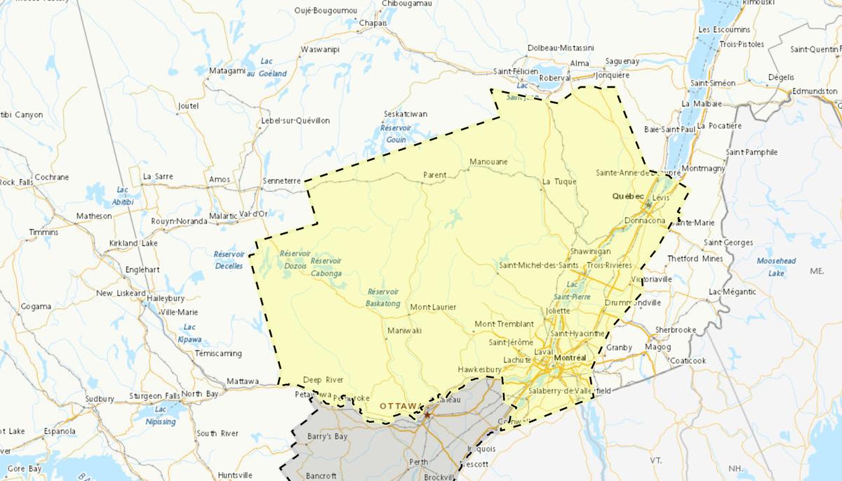 Régions touchées par une alerte d'orage le 28 juillet 2026