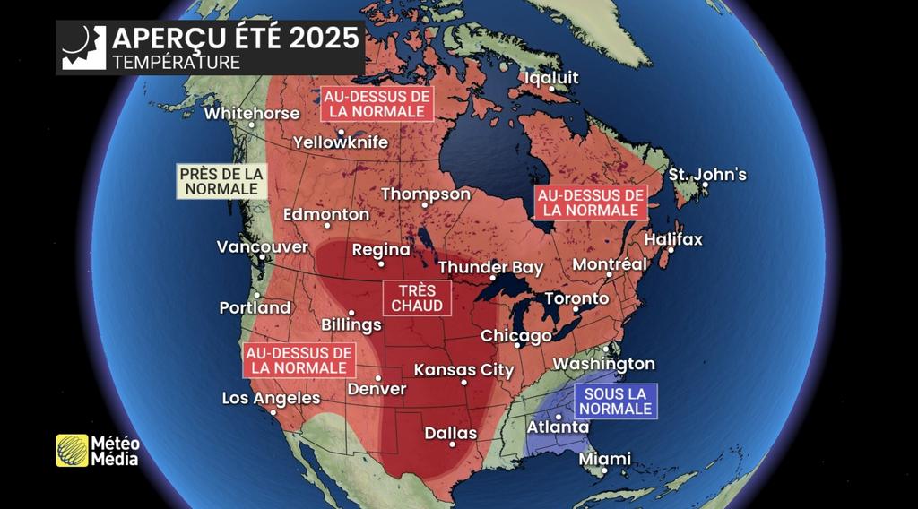 Prévisions météo pour l'été 2025 au Québec
