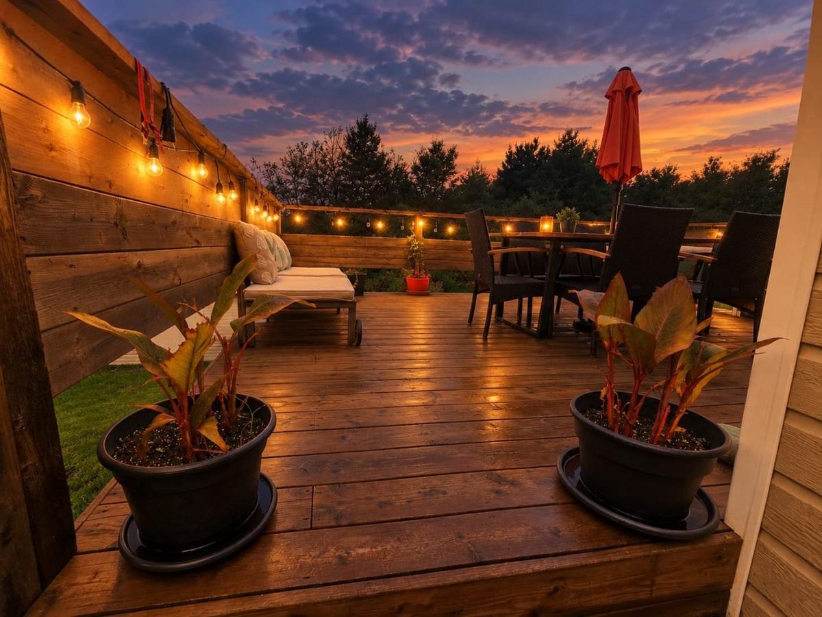 Terrasse et accès à la cour