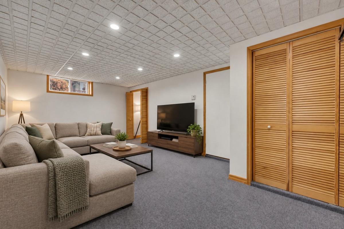 Salle familiale au sous-sol