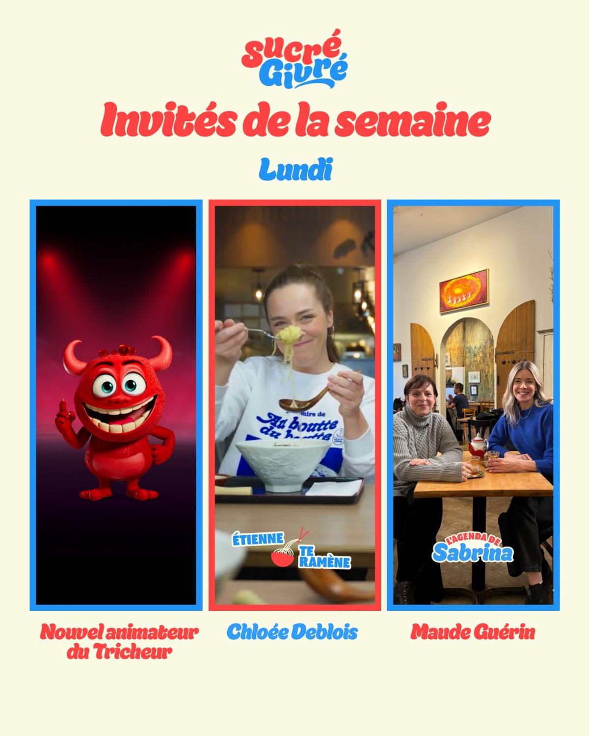 Invités de Sucré Givré du 12 janvier 2026