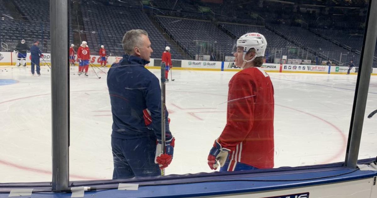 Martin St-Louis et Cole Caufield
