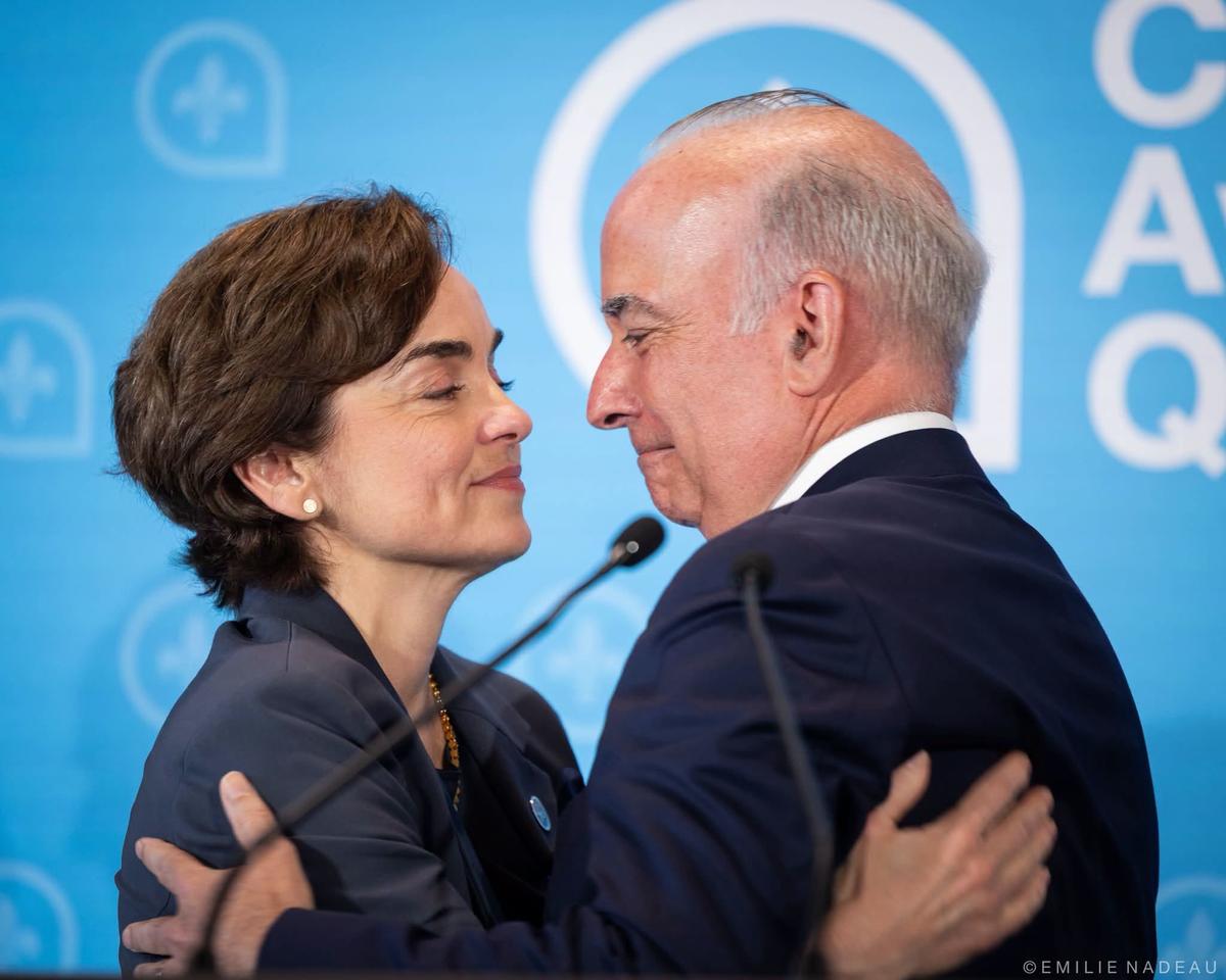 Christine Fréchette et son conjoint