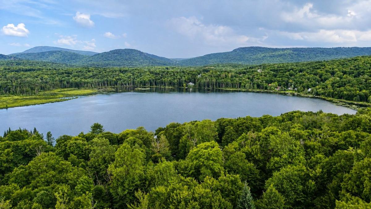 Vue aérienne du secteur Vertmont-sur-le-Lac