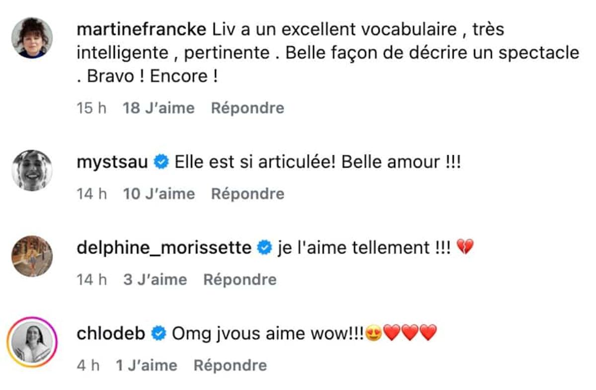 Commentaires après le passage de Liv Gervais-Diaz à Sucré Salé